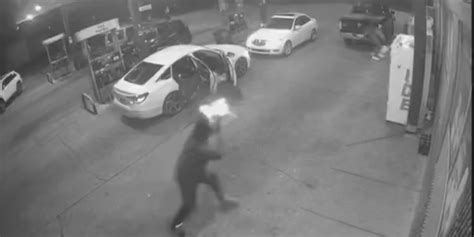Surveillance video captures deadly shootout outside Prichard gas .